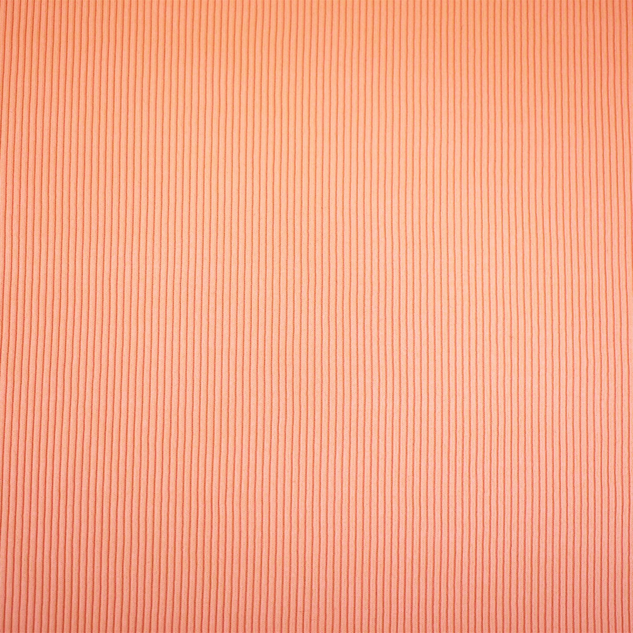 Light Peach Nylon Stretch Spandex 2x2 Rib Knit Fabric By the Yard
